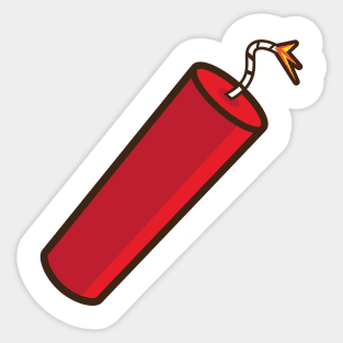 dynamite stick Sticker